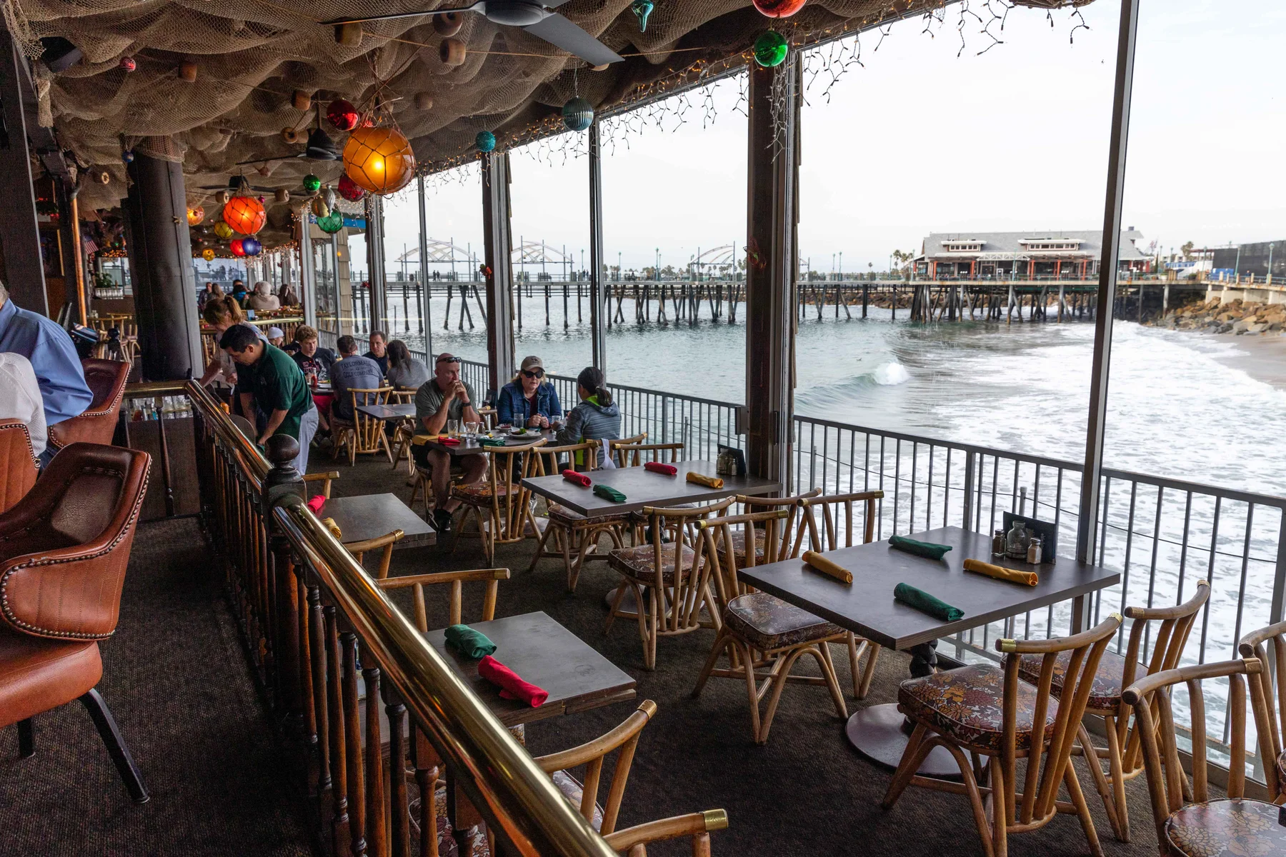 The waterfront deck at Tony’s